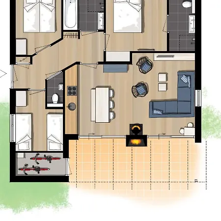 Nyaraló Beautiful Villa, With Two Bathrooms, Located In A Near The Sint Maartensvlotbrug